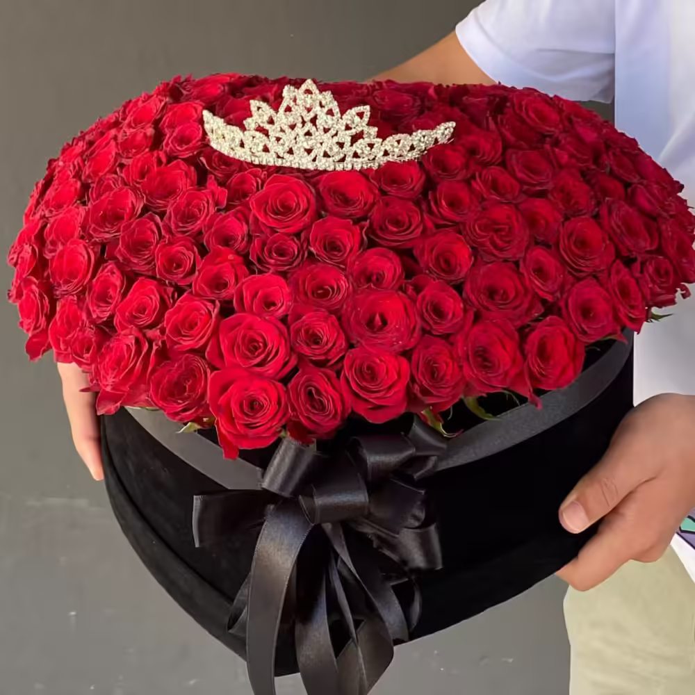 Heart Rose Box-100