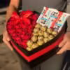 heart-box-rose-and -kinder-chocolate